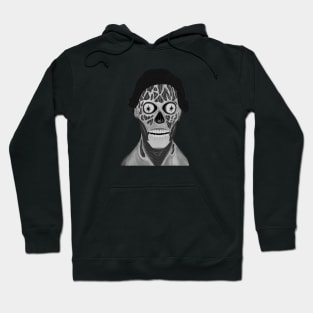 They Live b&w Hoodie